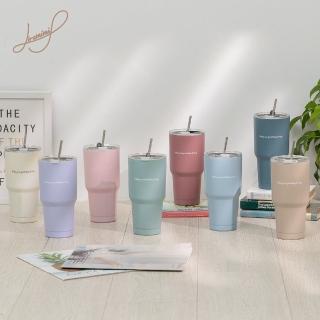 【Hiromimi】2入組 不鏽鋼冰壩杯900ml(多色可選)