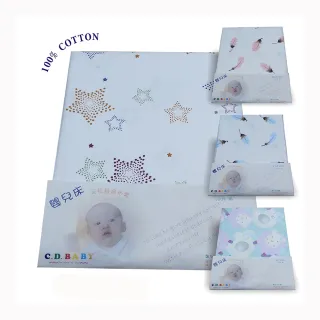 【C.D.BABY】嬰兒床床包數位印花 2入(床罩床單替換布套)