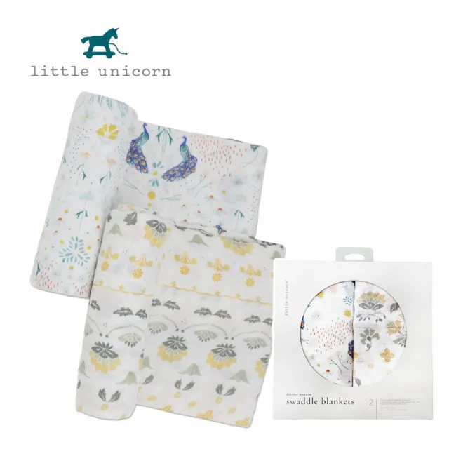 【Little Unicorn】竹纖維紗布巾兩入組(多色可選 包巾 哺乳巾)