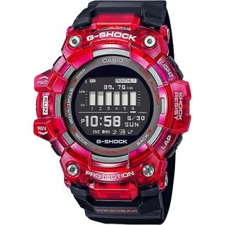 【CASIO 卡西歐】G-SHOCK 多功能運動藍芽電子錶-紅 開學(GBD-100SM-4A1)