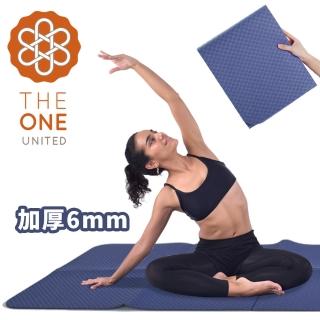 【The One】莫蘭迪 環保TPE折疊瑜珈墊 加厚6mm(三色任選)