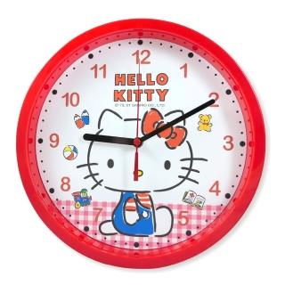 【SANRIO 三麗鷗】10吋手繪塗鴉風超靜音掛鐘(JM-W6600KT-B)