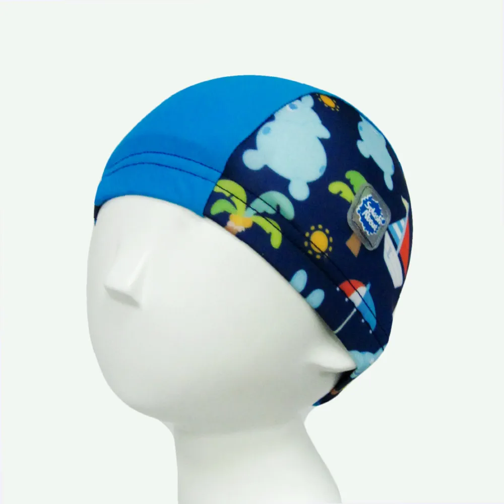 【Splash About 潑寶】泳帽 抗UV-RODY跳跳馬x夏日沙灘(嬰兒/兒童泳帽)