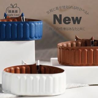 【蘋果庫Apple Cool】Apple Watch 42/44/45/46/49mm 皮製迴環形磁吸