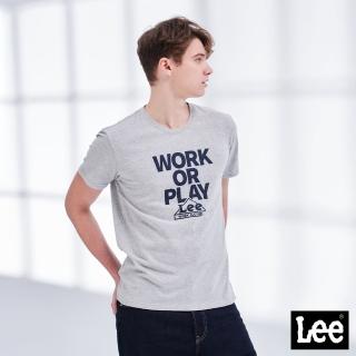 【Lee】出清品-男裝 短袖T恤 / Work or Play 礦石灰 標準版型(LL210141)