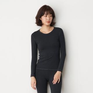 【YORN】雙面厚暖絨女圓領長袖保暖衣(女雙面厚暖絨保暖衣)