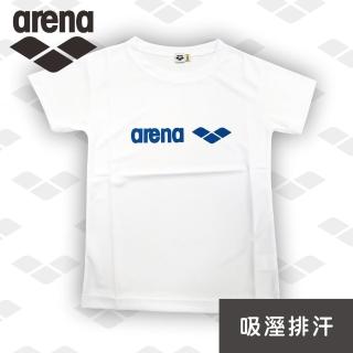 【arena】運動休閒款 吸溼排汗 青少年男女通用 吸溼排汗T卹 短版貼身 柔軟舒適耐穿速乾(ZA120415)