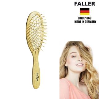 【FALLER德國芙樂森詠木香】德國製FSC橢圓櫸木氣墊好按摩木齒梳(氣墊好按摩梳/梳頭按摩美容/幸福母親節)
