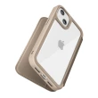 【iJacket】iPhone 13/13 Pro/13 Mini/13 Pro Max 軍規9H玻璃側翻皮套(淺褐色)