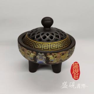 【盛硯莊佛教文物】清宮三足鼎鳳凰香爐(古典的富貴代表)