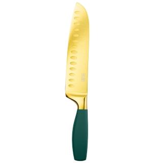 【TaylorsEye】不鏽鋼三德刀 孔雀藍17.5cm / 萬用廚刀