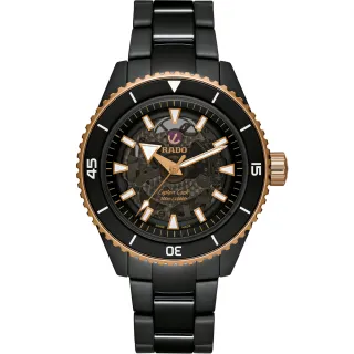 【Rado 雷達表】官方授權 庫克船長 CAPTAIN COOK HIGH-TECH CERAMIC機械腕錶 R02 戶外 春遊(R32127162)
