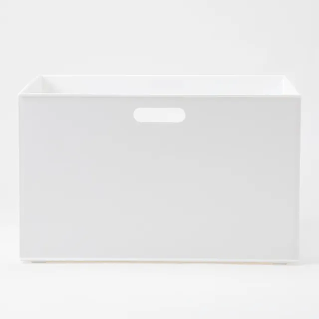 【NITORI 宜得利家居】收納盒 N INBOX W 寬高型 標準型 WH(收納籃 收納盒 整理盒)