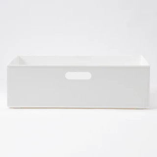 【NITORI 宜得利家居】收納盒 N INBOX W 寬低型 橫式半格型 WH 收納籃 收納盒 整理盒
