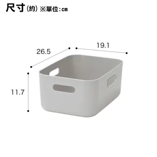 【NITORI 宜得利家居】收納盒 四分之一型 窄低型 SOFT N INBOX LGY 收納籃 收納盒 整理盒