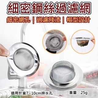 【捷華】細密鋼絲過濾網 不鏽鋼排水孔濾網 廚房流理臺 水槽過濾 洗手檯 浴室 菜渣過濾