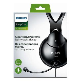 【Philips 飛利浦】電腦用雙插頭耳罩耳麥(SHM1900)