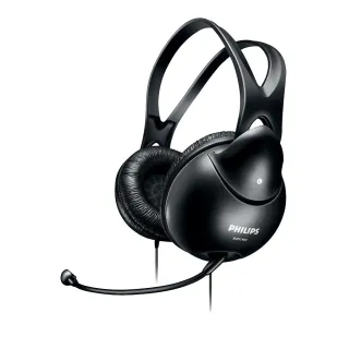 【Philips 飛利浦】電腦用雙插頭耳罩耳麥(SHM1900)