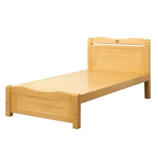 【唯熙傢俱】沙特檜木色3.5尺單人床(臥室 單人床 實木床架 床架)