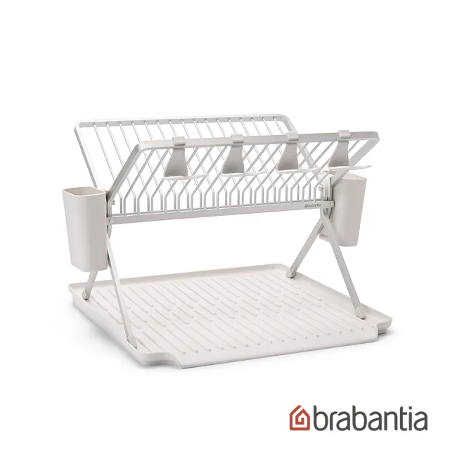 【Brabantia】可折疊瀝水架-大(淺灰/深灰)