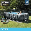 【INTEX】長型框架速搭大型游泳池附砂濾水泵549x274x132cm-17203L 適用6歲+(26355EH)