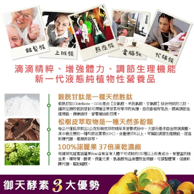 【草本之家】即期品御天SOD酵素液750mlX1瓶(穀胱甘.半胱胺酸.松樹皮.諾麗果.白藜蘆醇.藍莓.蔓越莓)