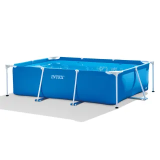【INTEX】簡易裝長方型框架游泳池/戲沙池220x150x60cm_1662L(28270)