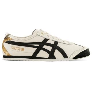 【Onitsuka Tiger】鬼塚虎 官方旗艦店 MEXICO 66 休閒鞋 白底黑邊(1183B493-100)