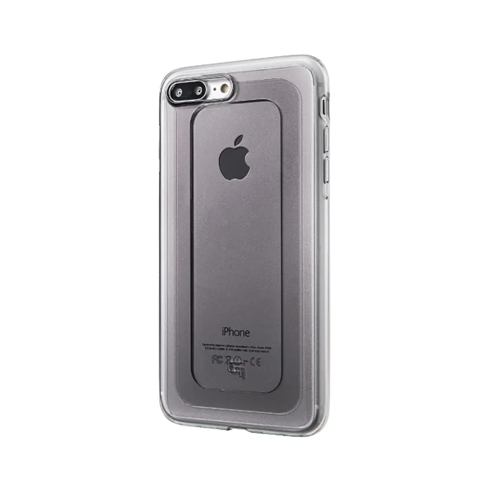 【Gramas】iPhone 8+ / 7+ 5.5吋 日本漾透寶石防震殼(黑)