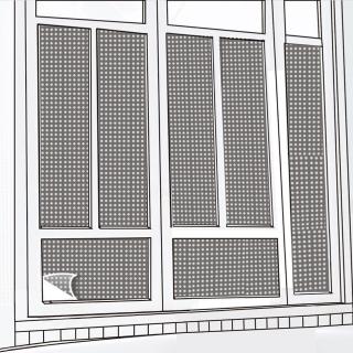 【CARBUFF】DIY居家玻璃靜電貼/黑+銀 60x300cm MH-4040