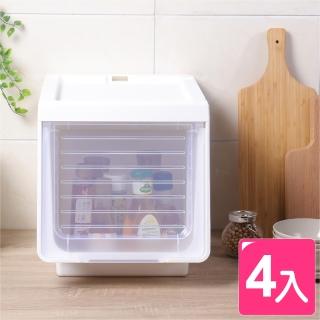 【真心良品】KEYWAY大開口前掀式直取整理箱29L-4入(MIT臺灣製 衣物/棉被/雜物/玩具收納置物箱)
