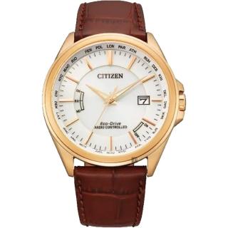 【CITIZEN 星辰】限量光動能電波萬年曆手錶 男錶 畢業禮物(CB0253-19A)