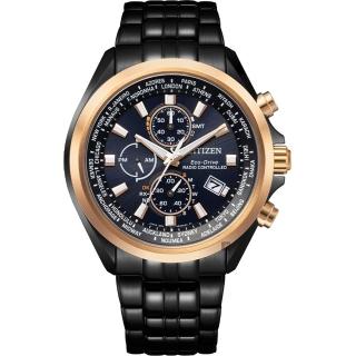 【CITIZEN 星辰】廣告款 光動能萬年曆電波手錶 男錶 送禮 推薦(AT8206-81L)