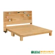 【綠活居】比勒   現代5尺雙人實木床台組合