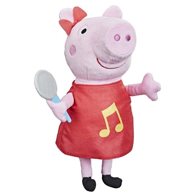 【Peppa Pig 粉紅豬小妹】家家酒系列-唱歌佩佩絨毛娃娃F2187(小孩玩具/趣味玩具/佩佩豬公仔/毛絨玩具/禮物)