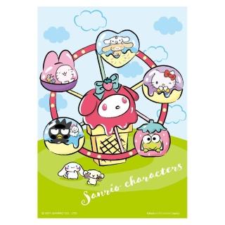 【HUNDRED PICTURES 百耘圖】Sanrio characters 奇幻樂園系列甜筒摩天輪拼圖108片(三麗鷗)