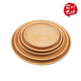 【菊川本味】山毛櫸木平底圓盤-27cm(木質 木製 櫸木 木盤 淺盤 圓盤 點心盤 櫸木圓盤 客廳木盤 擺飾圓盤)