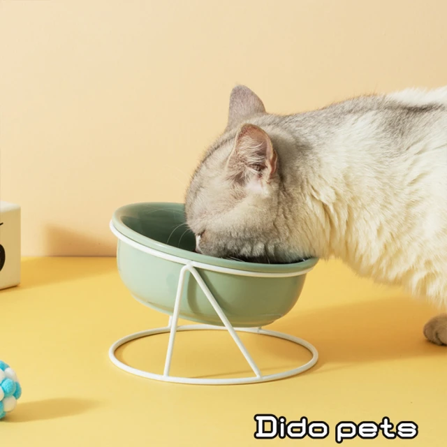 【Dido Pets】小清新 陶瓷寵物碗-單碗款(PT071)