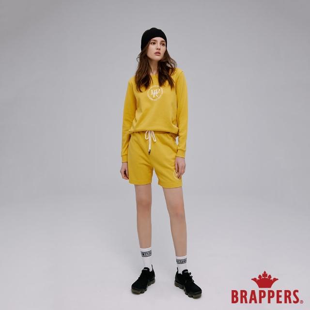 BRAPPERS 女款 Wellbe系列-圓形LOGO印花休閒短褲 黃