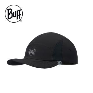 【BUFF】BF119490 跑帽 - 極簡黑(BUFF/五分割遮陽帽/跑帽/運動帽)