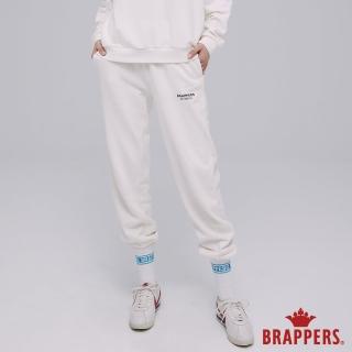 【BRAPPERS】女款 Wellbe系列-簡約印花休閒束口褲(米白)