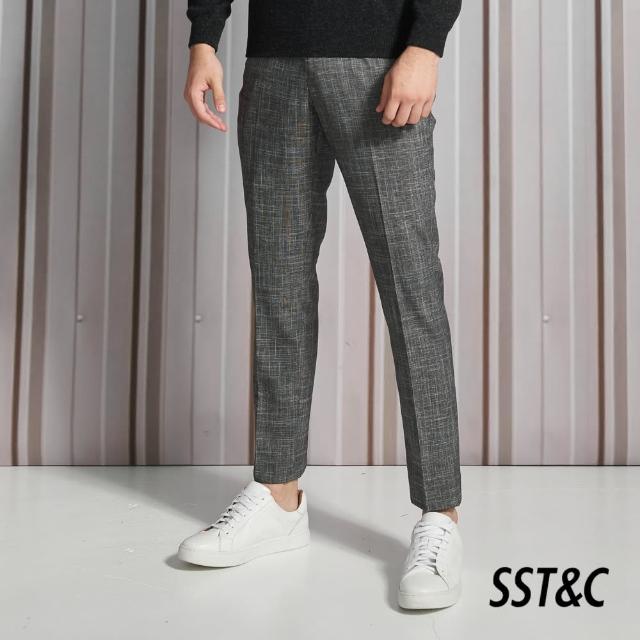 【SST&C】灰色格紋修身西裝褲0212110007(換季55折)
