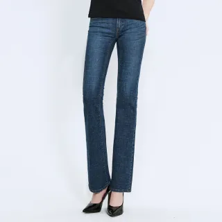 【BRAPPERS】女款 新美腳 ROYAL系列-低腰彈性喇叭褲(深藍)