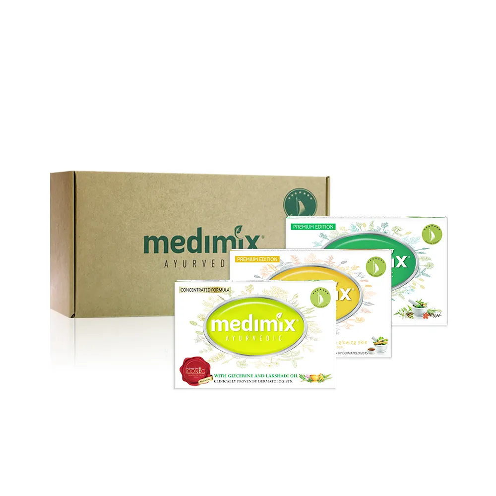 【Medimix原廠正貨-禮盒版】印度高滲透精粹草本精油美肌皂125gx9入(兩款任選-全肌膚適用)