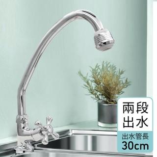 【CHINDAO 清島牌】歐式十字陶瓷立式自由栓(附兩段式出水水波器)