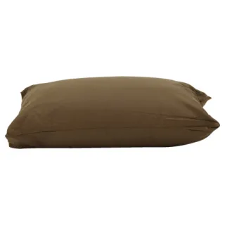 【NITORI 宜得利家居】純棉透氣枕 含枕套 深褐 43x63(枕頭 枕芯  枕芯 枕套)