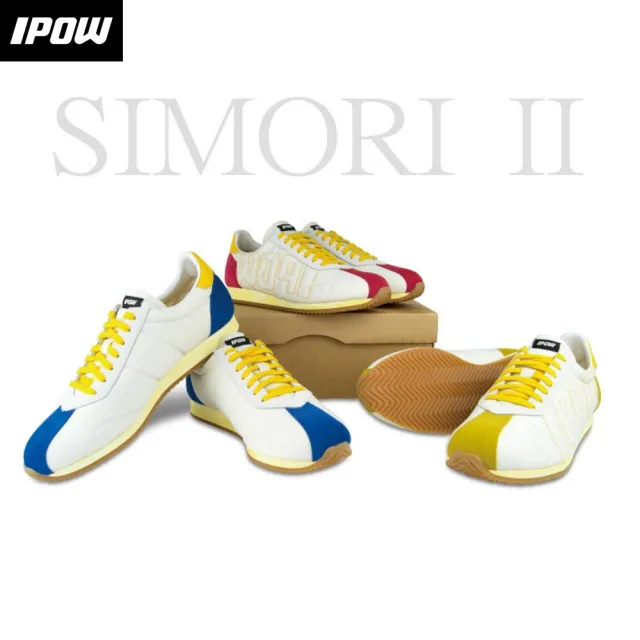 【台灣製造--IPOW】Simori 2 color 多功能運動鞋(白紅)