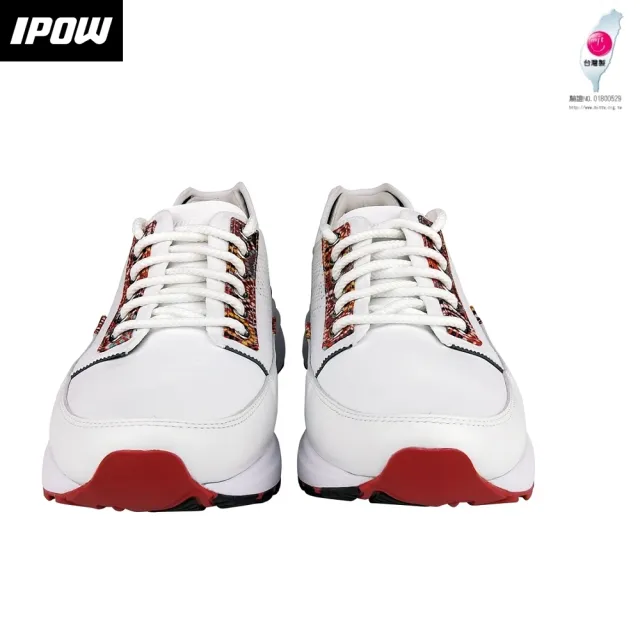 【台灣製造--IPOW】SIMPO 多功能運動鞋(白紅)