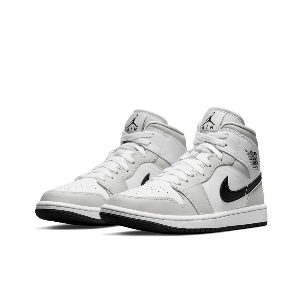 【NIKE 耐吉】Air Jordan 1 Mid Light Somke Grey 小Dior BQ6472-015