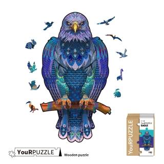 【YouRPUZZLE】臺灣現貨獵鷹拼圖(檢驗合格木質動物拼圖)